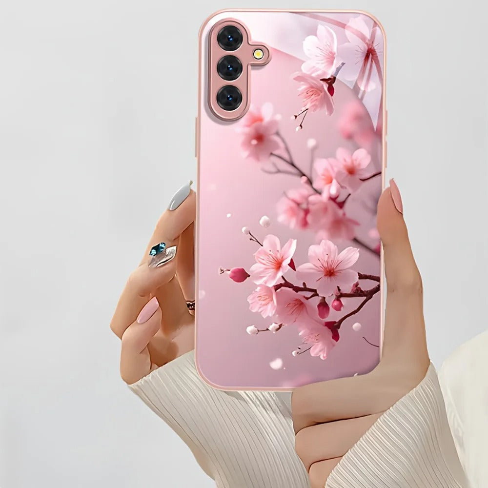 Lotus Flowers Glass Phone Case